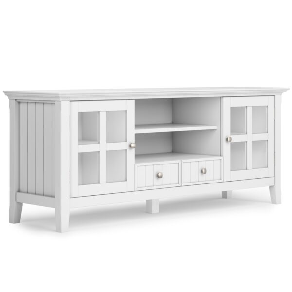 Acadian - TV Media Stand - White