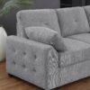Nyhan - Upholstered Corner Sectional With Pull Out Loveseat And Storaged Chaise - Light Gray - Image 5