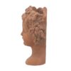 8X4X9" Visage Head Bust Planter, Home Wall Planter - Brown - Image 5