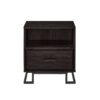 Contemporary 1 Drawer Nightstand - Charcoal - Image 2