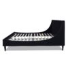 Aspen - King Vertical Tufted Headboard Platform Bed Set - Anthracite Black - Image 10