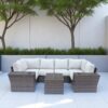 4 Person Patio Set With Cushions - Espresso - Image 3