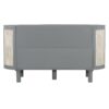 Full Murphy Bed With Hidden Storage & Modern Woven Design - Gray - Image 4