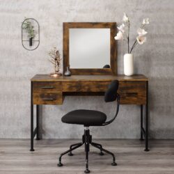 Juvanth - Rustic Vanity Desk Mirror - Oak