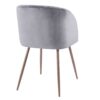 Fran - Contemporary Dining / Chair (Set of 2) - Walnut / Gray - Image 4