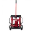 Heavy Duty 1500Lbs Hydraulic Motorcycle Lift Jack With Wheels And Handle - Red / Black - Image 7