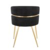 Cinch - Glam & Art Deco Dining Chair (Set of 2) - Gold / Black - Image 5