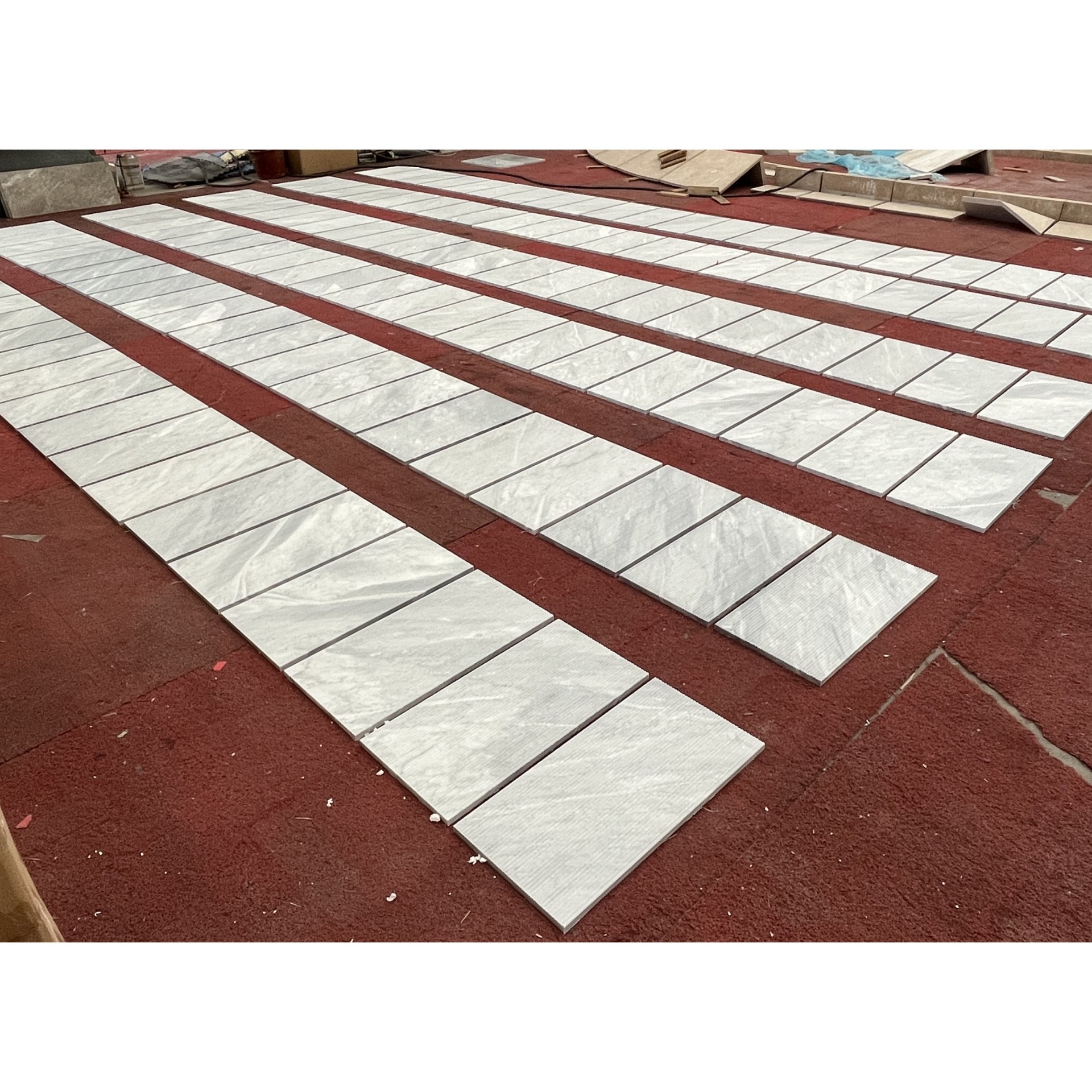 Carrara Marble Marble Marble For Wall Ol Textured 3D Fluted Marble Stone (Set of 4) - Gray - Image 10