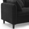 Modern Convertible Sectional Sofa L Shaped Reversible Couch Set With Free Pillows 5 Seat Cloud With Ottoman - Black - Image 10