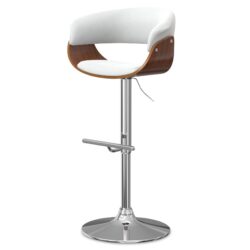 Sheldon - Adjustable Swivel Bar Stool - White