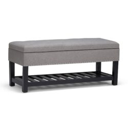 Lomond - Storage Ottoman Bench - Dove Gray