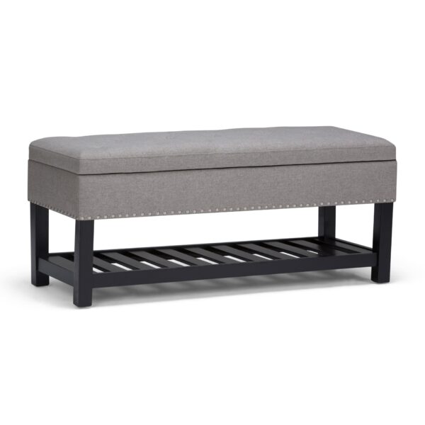 Lomond - Storage Ottoman Bench - Dove Gray