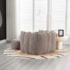Soft Bean Bag Chair With High Resilient Foam (Chips) - Coffee - Image 6