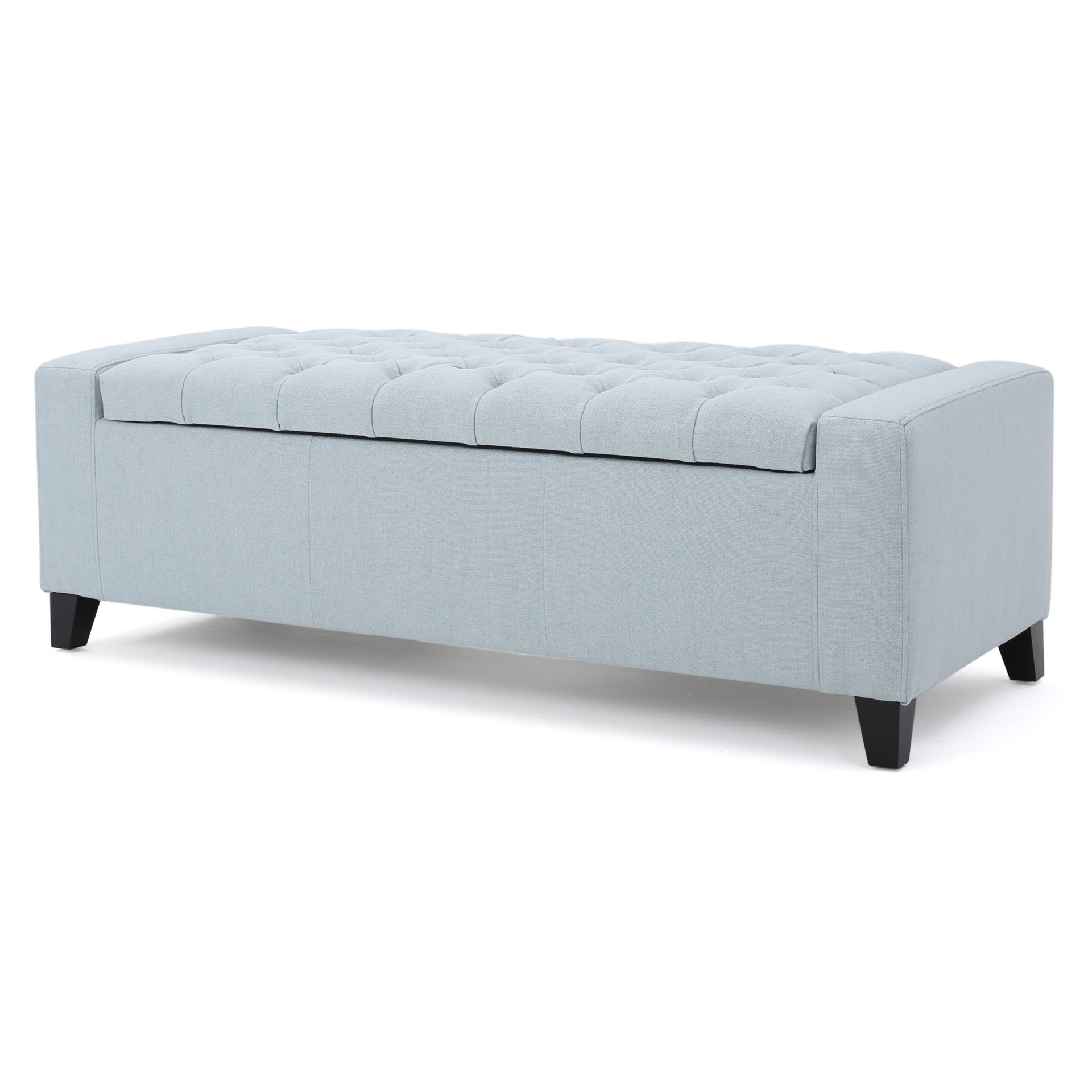 Stylish Guernsey Ottoman With Storage Function - Light Sky - Image 10