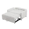 Loveseat Sofa Pull Out Sofa Bed Tufted Sleeper Sofa With An Adjustable Backrest, 3 USB Ports And 2 Lumbar Pillows For Living Room - Beige - Image 21