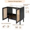 Bathroom Vanity With Soft Closing Mechanism - Black - Image 9