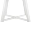 Edo - 5 Piece Dining Set, Trestle Dining Table With 4 Windsor Chairs - White - Image 9