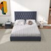 Donald - Queen Mid Century Modern Platform Bed - Gray - Image 14