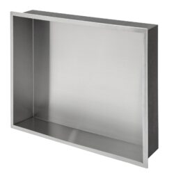 Stainless Steel Shower Niche With, 19" X 15", Durable And Rust Resistant - Brushed Nickel