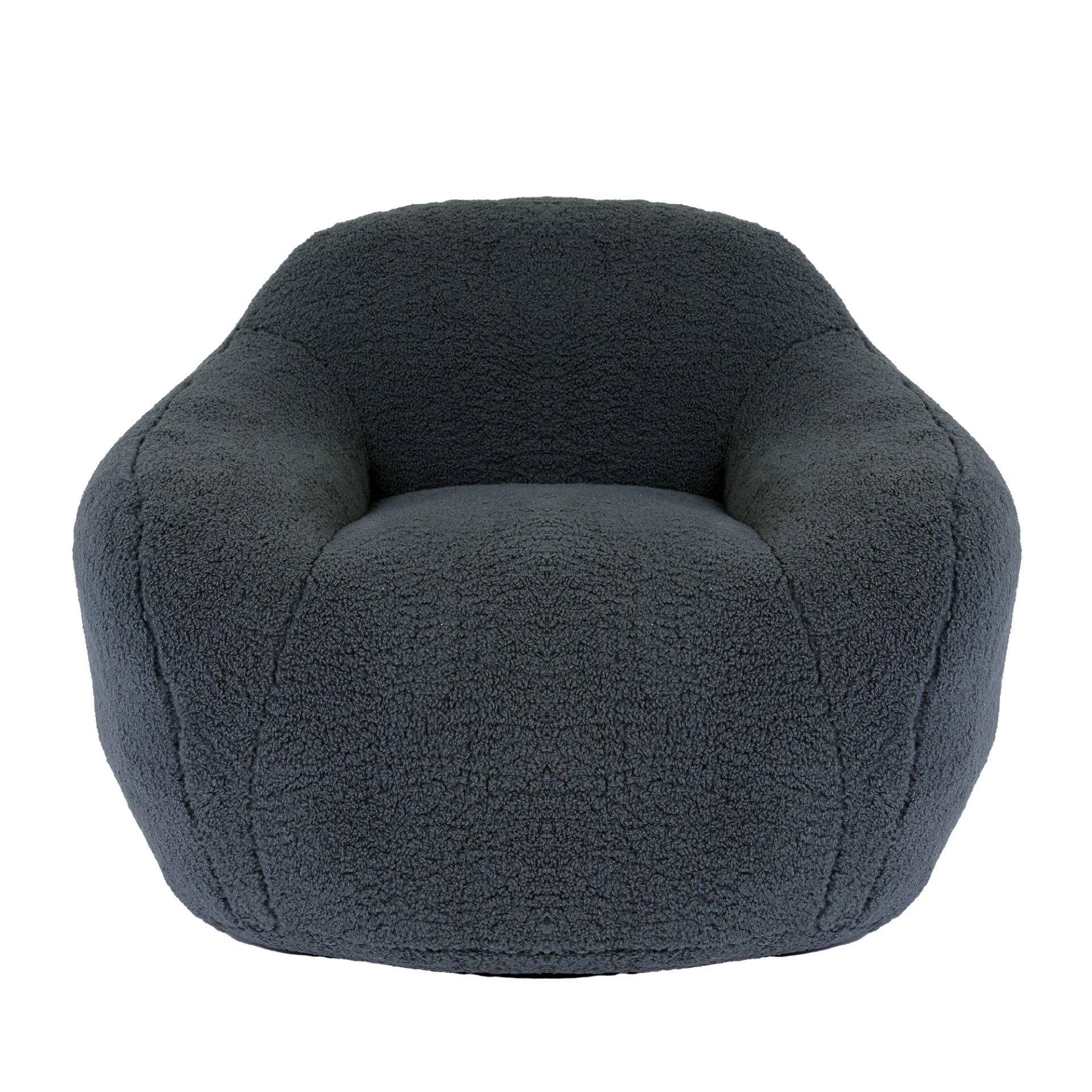 Giant Bean Bag Chair For Adults, Spacious Memory Foam Bean Bag Sofa With Armrests Teddy Fabric, Comfy Seating For Living Room Or Bedroom - Light Grayish Green - Image 9
