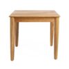 Outdoor Square Side Table With Slatted Top And Wood Frame - Teak - Image 8