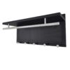 Esyspot - Metal Powder Coating Hook Wall Mounted With Shelf - Black Chrome - Image 5