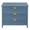 3 Drawer Cabinet For Bedroom - Blue - Image 8