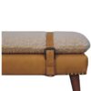 Boucle Leather Bench - Tan - Image 6