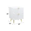 Gaines - High Gloss Nightstand - White - Image 6