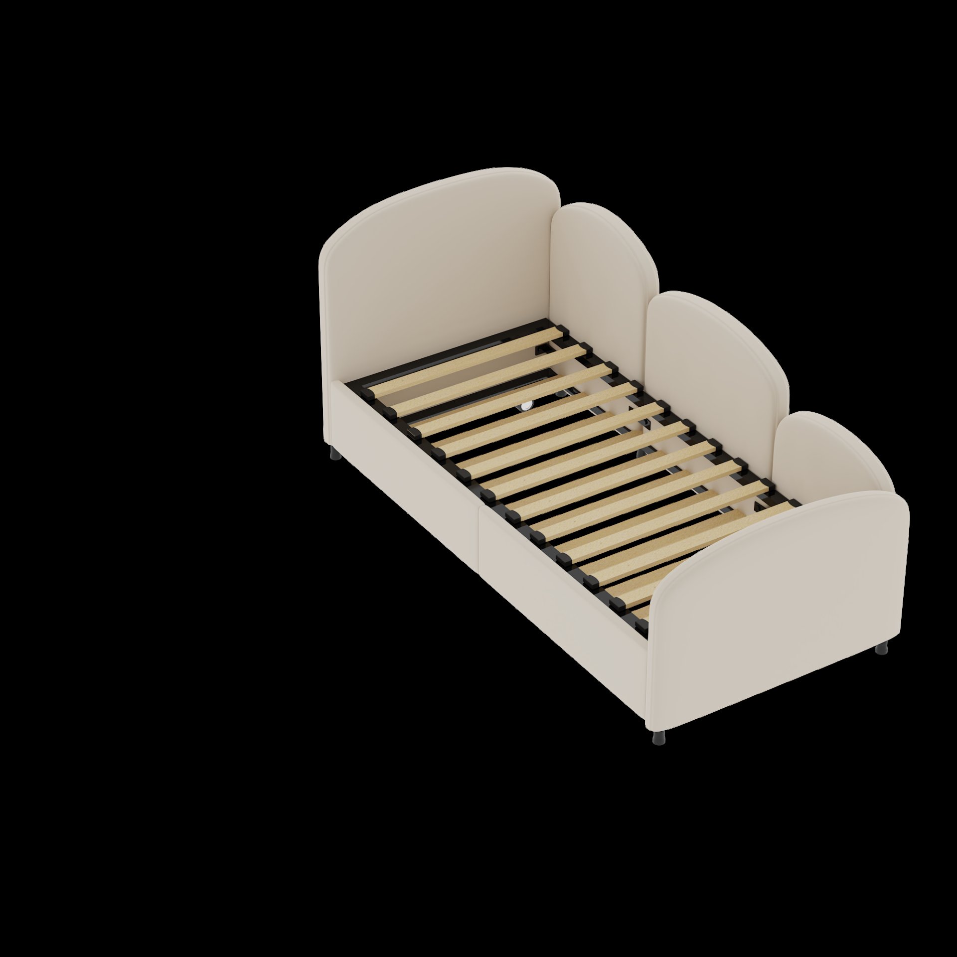 Modern Upholstered Daybed With Twin Size Bed Frames And Storage - Beige - Image 23