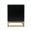 Allen - 2 Drawer Side Table, Display Rack For Bedroom And Living Room, Nightstand Side Table Bedroom Storage Drawer Bedside End Table - Black / Beige - Image 16