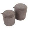 Tray - Contemporary Nesting Ottoman Set - Brown / Natural - Image 5