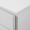 Classic Fretwork Detailed Glass Door Sideboard - White - Image 4