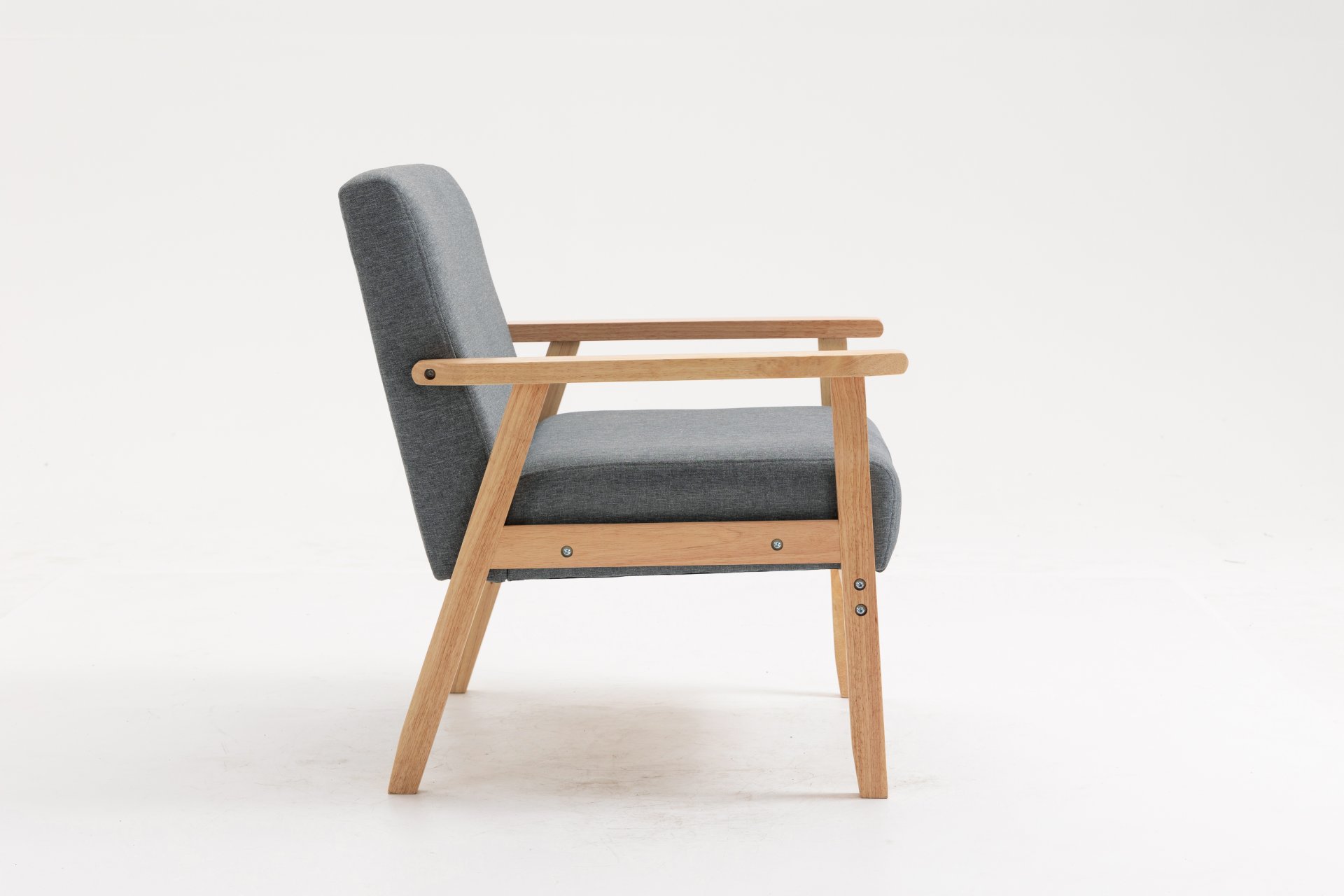Bahamas - Linen Fabric Chair - Gray - Image 5