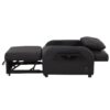 3 In 1 Pull Out Sofa Sleeper With Wing Table And USB Charge - Black - Image 15