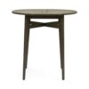 Outdoor Rustic Acacia Wood Bar Table With Slat Top - Teak - Image 5