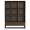 Banting - 9 Cube Bookcase With Drawers - Walnut Brown - Image 2