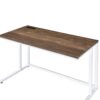 Tyrese - Writing Desk With USB - Walnut / White - Image 3