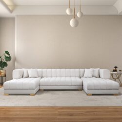 Marlow - U Shape Corner Sofa - Ivory