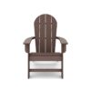 Adirondack Chair Premium HDPE Poly Lumber For Pool, Patio, And Garden Elegance - Brown - Image 4