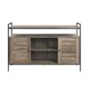 Baina - Rustic TV Stand - Oak - Image 2