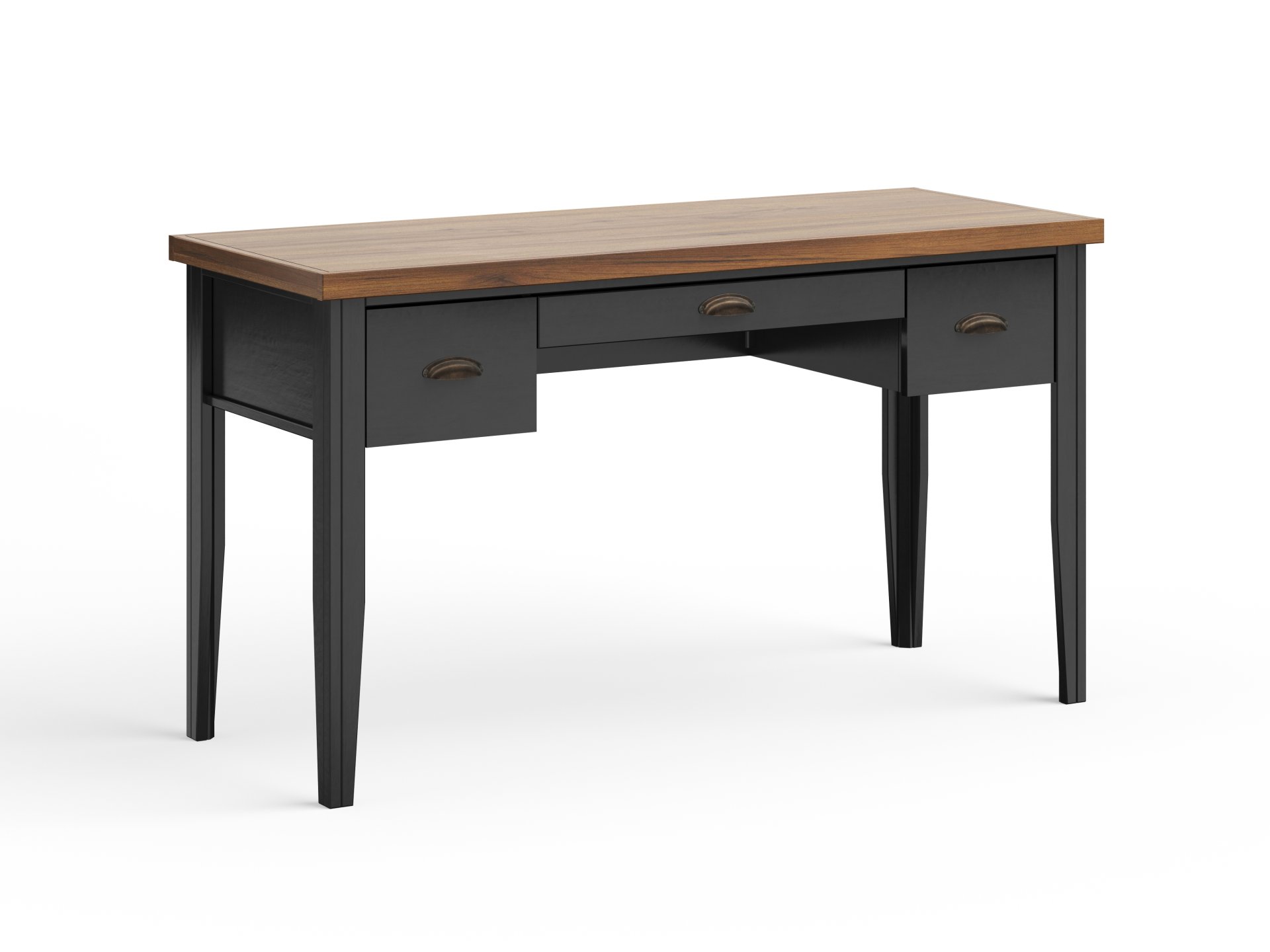 Essex - Writing Desk - Black, Whiskey - Image 5