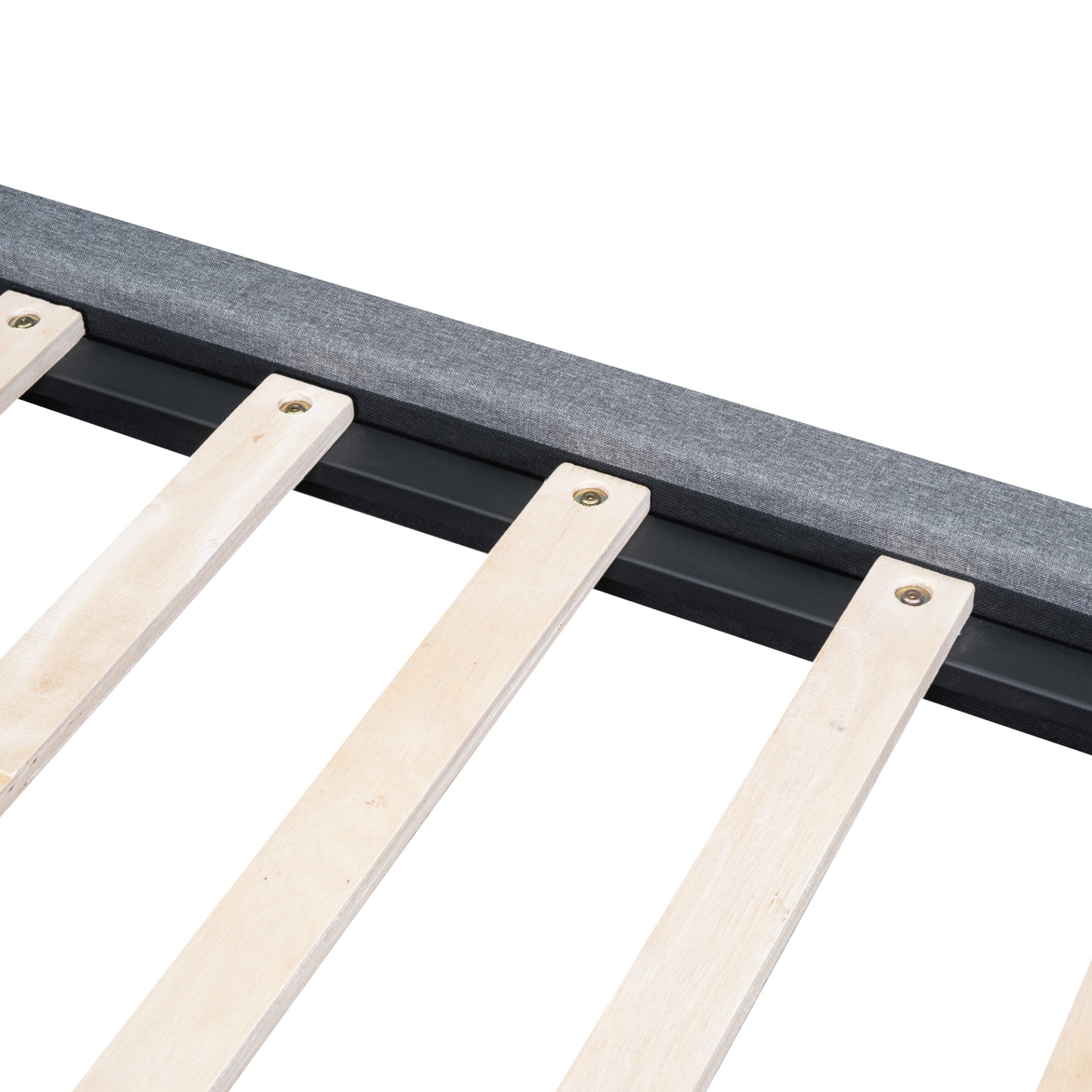 Full Size Upholstered Platform Bed With LED Lights, USB Ports And Outlets - Gray - Image 15