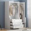 Open Wardrobe Storage For Bedroom - White - Image 22