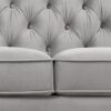 Ken - Upholstered Button Tufted Sofa - Opal Gray - Image 7