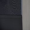 Modern Wood Console Table With Ribbed Legs - Antique Black / Black - Image 13
