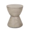Outdoor Hourglass Shaped Side Table - Light Gray - Image 5