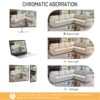 L-Shaped Sofa Couch With Pull Out Bed With Nailhead Trim & Rolled Arm, Sectional Couches, For Living Room - Beige - Image 7