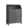 Shoe Cabinet Storage Cabinet With Five Shelves - Gray - Image 3