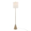 Cone - Contemporary Floor Lamp - Gold / White - Image 2